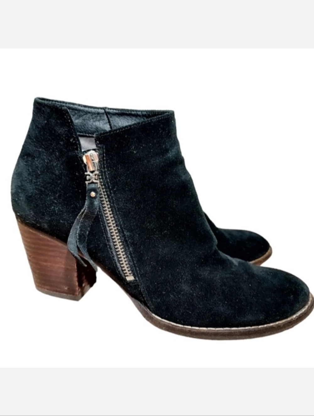 Sam Edelman black suede Mason ankle boots 9.5